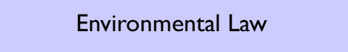 Environmental Law